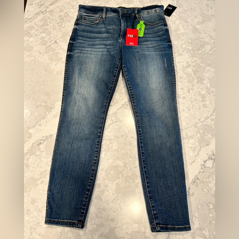 Kut from the Kloth High Rise Ankle Skinny Jeans